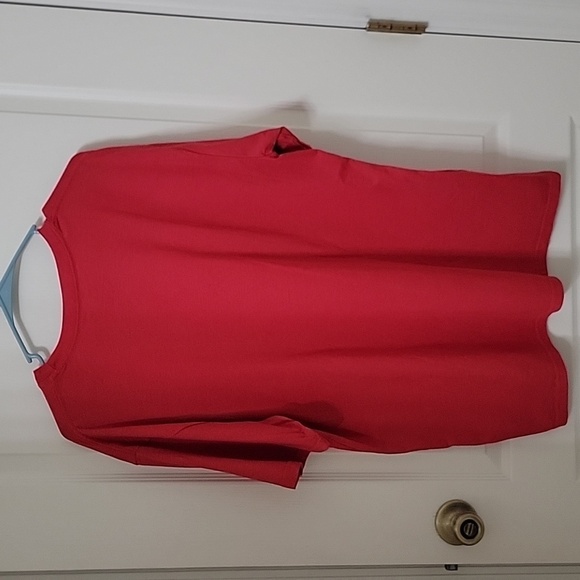 Justin Boots Size L Red "O Cactus Tree" Christmas Graphic T Shirt Exc. Used Cond - Picture 3 of 8